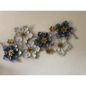 Sculpture murale florale abstraite tenture murale pour la décoration de la maison salon bureau chambre et cadeau - Product Image 1