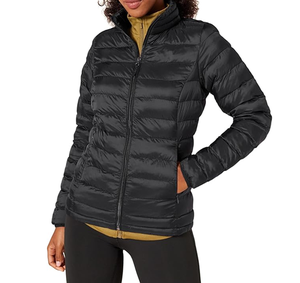 เสื้อแจ็กเก็ตขนเป็ดแขนยาวน้ำหนักเบาสำหรับผู้หญิงกันน้ำบรรจุได้ (มีขนาดใหญ่พิเศษ) - Product Image 4