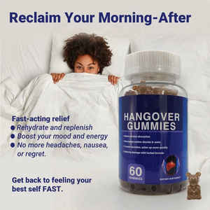 Gomitas para la Resaca <span class=keywords><strong>de</strong></span> Marca Privada para Adultos, Suplemento para el Alivio y el Remedio <span class=keywords><strong>de</strong></span> la Resaca - Product Image 6