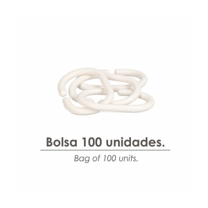 Anello Ovale per Tenda Doccia 18 mm. Blanca (Confezione da 100 Unità) - Product Image 3