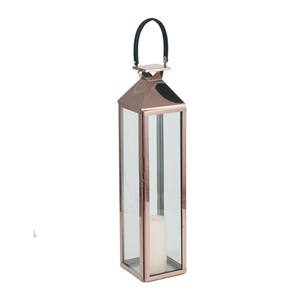 Candelabros de Metal y Vidrio Templado Hechos a Mano, Grandes, Color Oro Rosa, Modernos, para Decoración Navideña del Hogar - Product Image 5