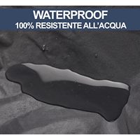 Housse de voiture imperméable Lupex Shop, sur mesure pour berlines, taille XXL 570 cm, Grigio/Arsenzo, tissu PEVA, doublure en polaire