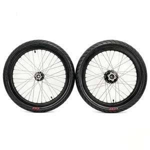 Ensemble de roues universelles Supermoto JFG Surron Light Bee, moyeu usiné CNC, jante en aluminium, pneu CST Street, pièces de conversion pour moto tout-terrain - Product Image 1