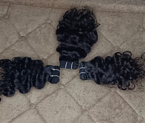 Extensiones de cabello Remy natural Cabello rizado-Extensión de cabello de un solo donante para niñas y mujeres - Product Image 4