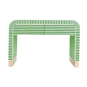 Console d'incrustation d'os de style traditionnel élégant conçu de manière complexe pour le matériel de MDF de chambre à coucher - Product Image 1