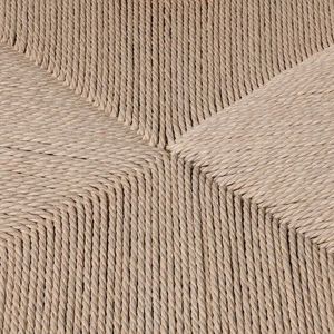 เก้าอี้รับประทานอาหาร Jessica พร้อมเชือกทอและวัสดุไม้สักคุณภาพสูงจากธรรมชาติสําหรับใช้ในร่มกลางแจ้ง - Product Image 6