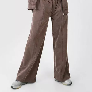 Survêtement surdimensionné délavé à l'acide personnalisé pour femmes vente en gros survêtements délavés à l'acide imprimés pour l'hiver décontracté - Product Image 6