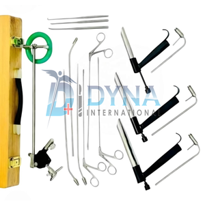 Set de Laringoscopio de Pedestal Microlaringal Manual Dynaintl Silver de Alta Calidad Clase I, Instrumentos ORL con Certificación CE - Product Image 1