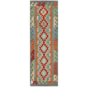 พรมกิลิม ไมมาณา อัฟกานิสถาน ขนาด 196 x 64 ซม. พรมปูพื้นและชุดพรม - Product Image 1