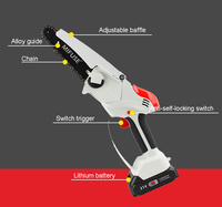 Achetez une tronçonneuse en ligne, tronçonneuse électrique sans fil, alimentée par batterie, machine professionnelle de coupe du bois avec accessoire de meule portable