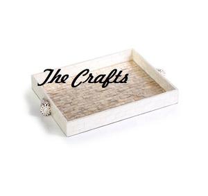 Wooden Beige Color <b>Chocolate</b> Food Serving Tray With Mop Work For Home Hotel And Restaurant Tableware Serving Tray - Product Image 1