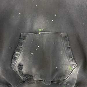 Sudadera con Capucha Bordada Personalizada, Transpirable, de Otoño, para Hombre y Mujer, Sudadera Extra Grande con Estampado Puff, 100% Algodón, Gruesa - Product Image 3