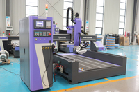 Routeur CNC 4 axes 1325 ATC pour le travail du bois avec tête pivotante pour la sculpture de surfaces courbes et la découpe de moules en mousse