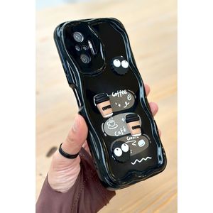 Redmi Note 10 Pro Coffee Cookie Pattern 3D carino con Design lucido