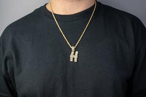 Colgante de diamante Moissanite de plata de ley 925 para hombre, corte Baguette, estilo Hip Hop, claridad VVS mejorada, claridad VVS mejorada - Product Image 5