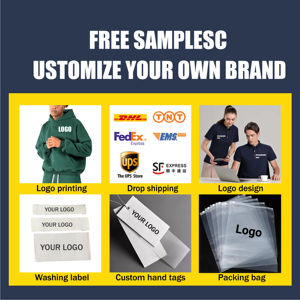 Sudaderas con Capucha Extra Grandes de Alta Calidad, 500 GSM, Felpa de Algodón Gruesa, Bordadas, Lisas, Sin Cordón, Unisex, con Logotipo Personalizado, Tallas Grandes para Hombre - Product Image 6