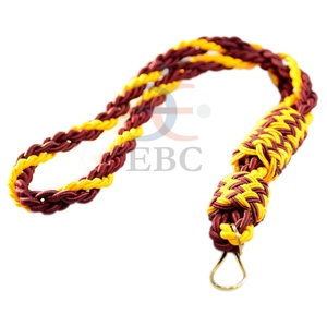 Tri-Color Whistle Lanyard Cord Factory Wholesale 34-38 Inch Long Double Corded with Sustainable Viscose Materials Whistle Cords - Product Image 1