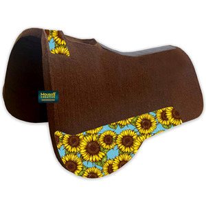 OEM Western équestre cuir de vachette renfort profilé gris feutre tapis de selle laine tissu équitation en vrac exporté - Product Image 4
