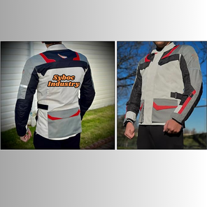 Veste de moto et de course automobile en textile imperméable Cordura 600D certifiée CE pour hommes Protection du corps en été - Product Image 4