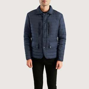 Bo Quilt Windbreaker <b>Jacket</b> Casual Korean Street Style Water Proof Coated Zippered <b>Half</b> Closure Hooded New Pattern XS XL 5XL - Product Image 3