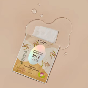 Masque de riz (5/BOÎTE) SOQU MASQUE DE RIZ HYDRATANT ET ÉCLAIRCISSANT _K beauty - Product Image 3