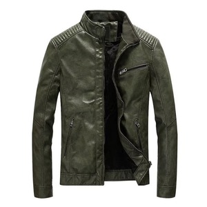 Chaqueta de Cuero para Hombre, Estilo Motero Urbano, Prenda de Cuero Vacuno, Fabricante OEM, Venta al Por Mayor - Product Image 1