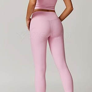 Ensemble de yoga pour femmes de qualité supérieure, taille plus, matière extensible douce, deux pièces, séchage rapide, respirant, pour l'entraînement, la salle de sport, le yoga, la course à pied - Product Image 6