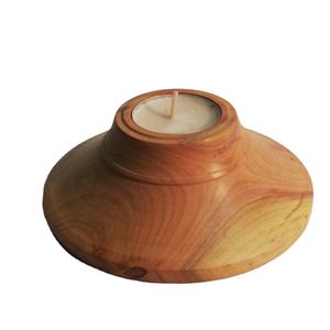 Porte-bougie en bois d'écorce de mariage, center de table, porte-bougie en bois inachevé pour la décoration - Product Image 4