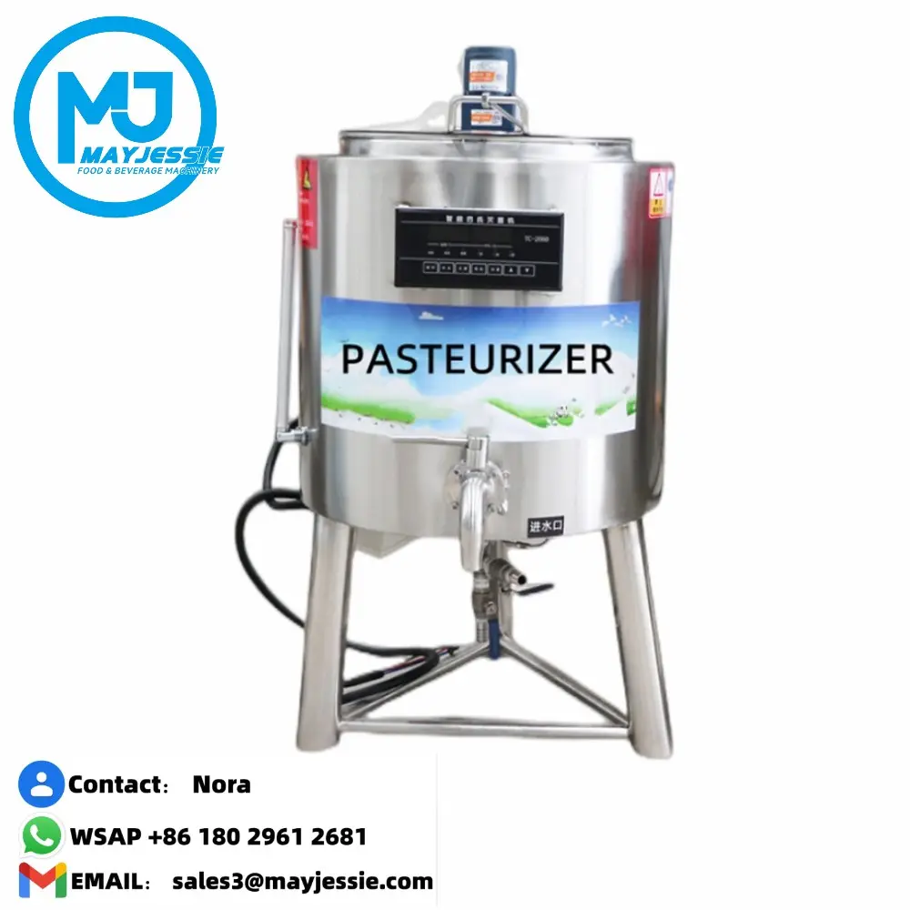 50L हीटिंग और ठंडा कार्यों के साथ दूध pasteurization मशीन pasteurizer कूलर प्रणाली