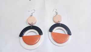 Boucles d'oreilles en peluche haut de gamme de luxe pour femmes Ange de style gouttelette d'eau avec accessoire polyvalent de tempérament rétro - Product Image 4