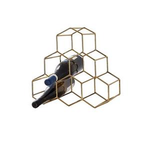 Porte-bouteilles de vin en métal en forme de cycle, très tendance, plaqué cuivre, porte-bouteilles de champagne élégant pour la maison, l'hôtel et les bars - Product Image 4