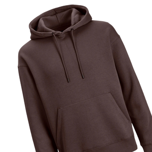 <b>Brown</b> Plain Hoodie for Men & Women & Unisex Cotton <b>Fleece</b> Sweatshirt With Warm Pullover Hoodie Custom Logo OEM Winter Streetwear - Product Image 3