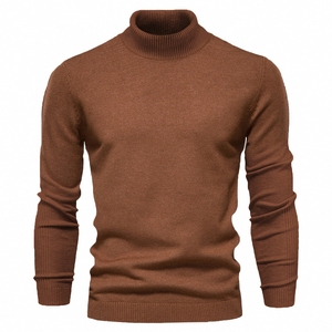 Ropa de moda para hombre, jersey con patrón a cuadros, suéteres de punto para hombre, Jersey de punto de invierno para hombre, cuello redondo, manga larga - Product Image 3