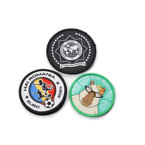 Free Custom Sample High Quality Heat Press <b>Iron</b> on Woven Logo Embroidered Leather Denim Patches with Quick Dry Adult Hoodie - Product Image 6