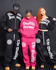 Ensemble de survêtements personnalisés pour hommes, style streetwear, avec pantalon de jogging épais à impression en relief, pour l'hiver, vente en gros - Product Image 5