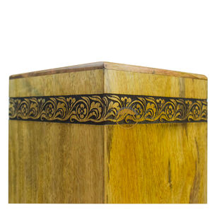 Urna masónica de madera, un tributo digno a una hermana, urnas de cremación para cenizas humanas, urnas conmemorativas funerarias femeninas de AYAANS - Product Image 5