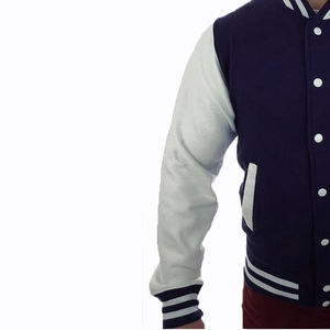 Chaqueta universitaria de béisbol personalizada para hombre, abrigo de manga larga de invierno de talla grande, costura personalizada, cremallera frontal Primavera, venta al por mayor - Product Image 5