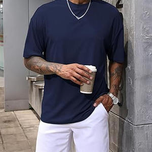 Camiseta de Hombre de Manga Corta, Casual, Transpirable, Cuello Redondo, Poliéster/Algodón, Logotipo Personalizado, Corte Regular, Subida por Dress Sports - Product Image 5