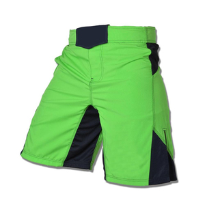 Shorts de bain pour homme, vert, à séchage rapide, avec poches, bermudas décontractés à blocs de couleur, taille élastique, motif uni - Product Image 6