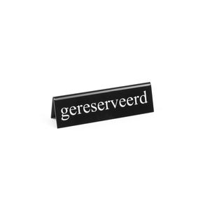 HENDI Reserved Plate 130x30x(H)38mm <b>Place</b> <b>Cards</b> & Table Numbers - Product Image 1