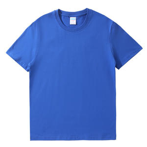 100% coton 180gsm hommes Oem logo impression personnalisée broderie conception en gros blanc simple T-shirt vierge pour hommes - Product Image 1