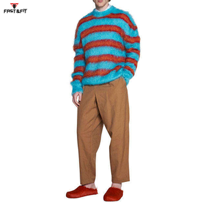 Nouveautés Pull en maille anti-rides à manches longues Poids standard Pull grande taille Séchage rapide Pull d'hiver pour homme - Product Image 3