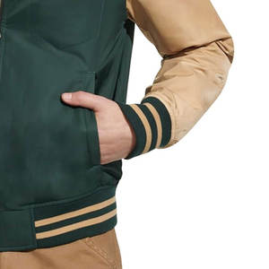 Chaqueta Universitaria con Bolsillos Laterales Dobles y Cremallera, Chaqueta Universitaria Elástica de Primera Calidad con Diseño Moderno y Ribete Elástico - Product Image 6