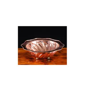 Bol de mélange profond unique en acier inoxydable, fabricant de plats de service en cuivre, bol de taille personnalisée, exportateur en Inde - Product Image 1