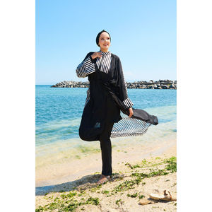 Pareo en mousseline à taille ajustable, maillot de bain décontracté et modeste pour l'été -182 - Product Image 1