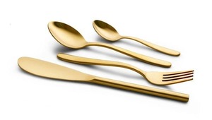 Ensemble de couverts en acier inoxydable faits à la main de haute qualité pour restaurants de mariage Couverts de conception tendance écologiques - Product Image 2