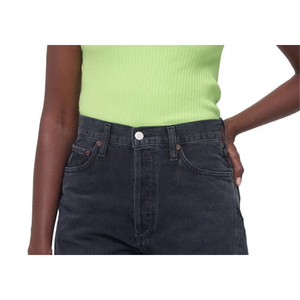 Canotta da donna Agolde in cotone organico, taglia Small, colore Fuji, in tessuto a maglia traspirante ed elasticizzato, con colletto a fiocco, per uso in palestra, personalizzabile - Product Image 3