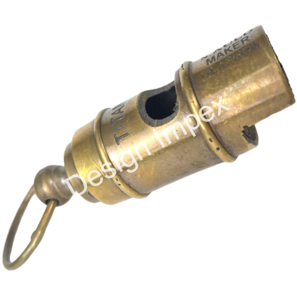 Vintage Style Brass Whistle - Pleasant Sound for Referees