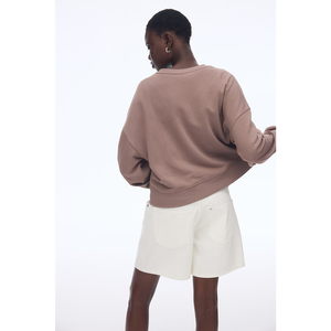 Sudaderas con Capucha para Mujer, Venta al por Mayor, 100% Algodón, Color Sólido, Antiarrugas, Transpirables, Antipilling, Personalizables, de Felpa, Cuello Redondo - Product Image 5
