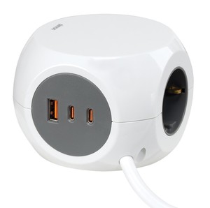 Base multi-socket Combiball con 3 prese + USB e 2 USB-C (Simon BM516307) - Product Image 3